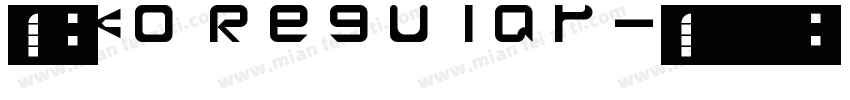 一拳KO Regular字体转换